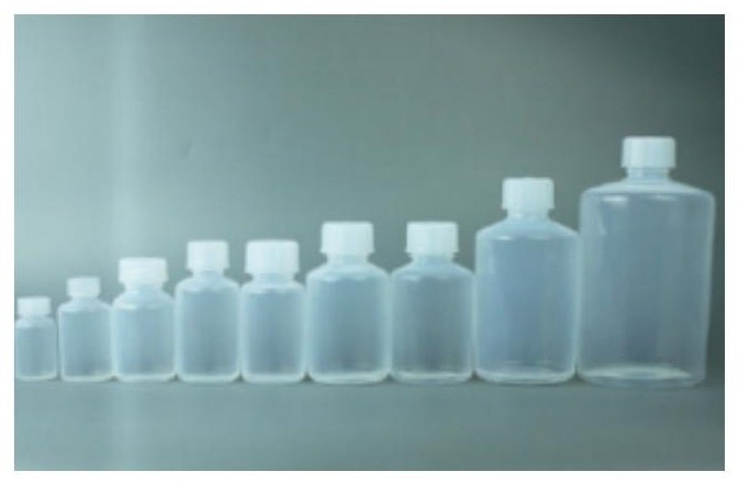 PFA bottle, narrow-mouth, range of sizes